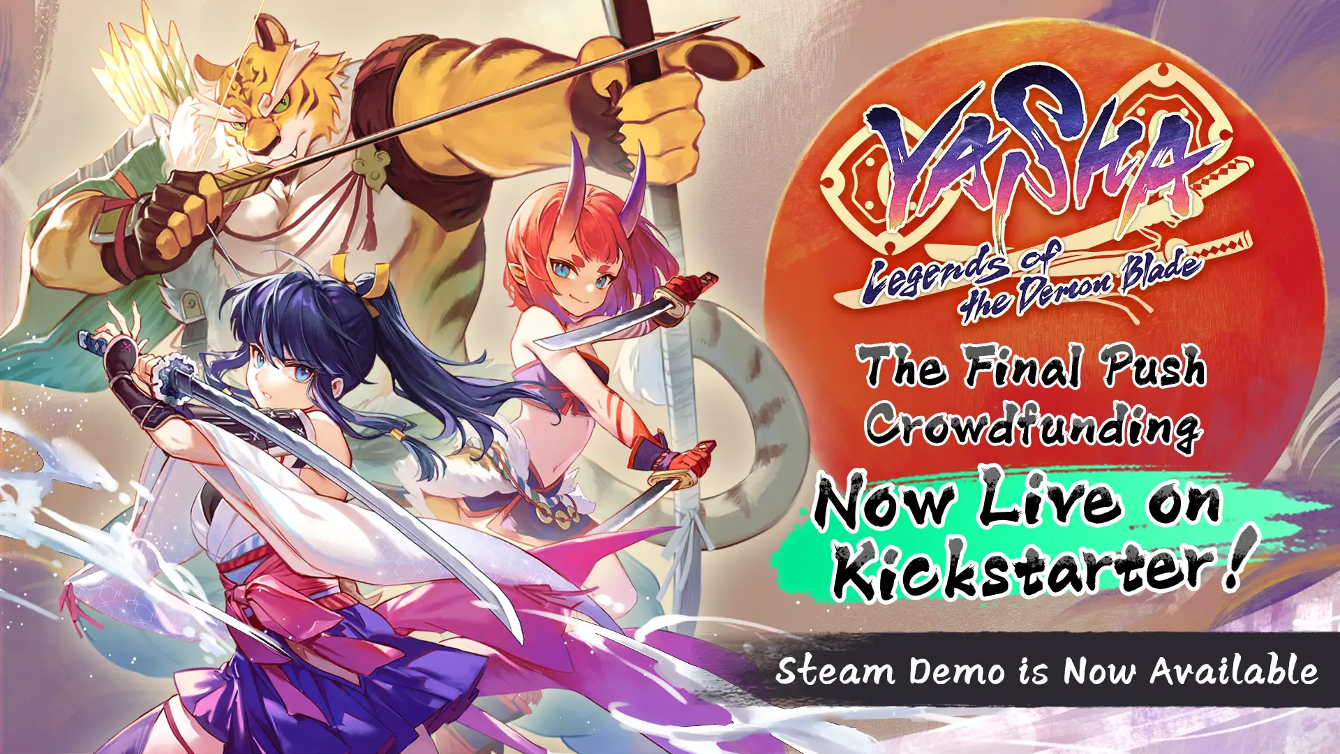 Yasha: Legends of the Demon Blade Launches Kickstarter and Releases Free Steam Demo