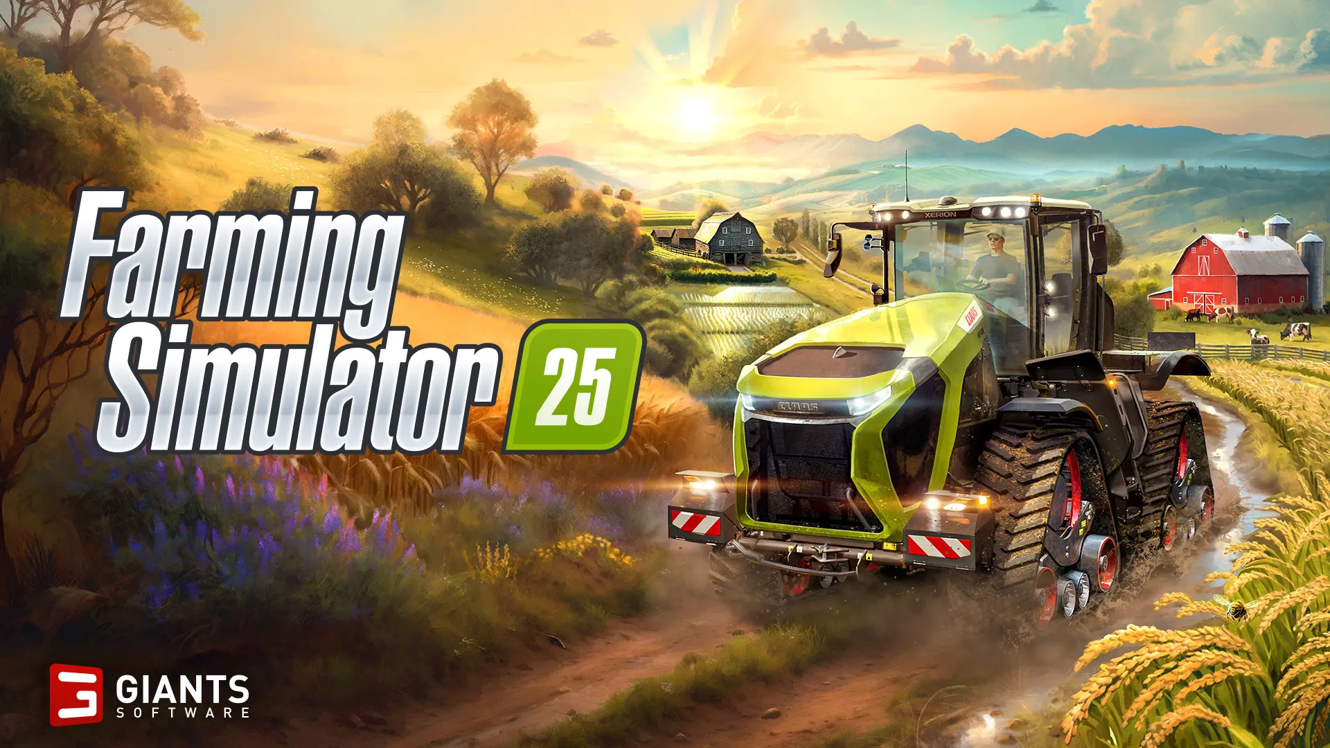 Farming Simulator 25 garage trailer highlights over 400 agricultural machines from top brands