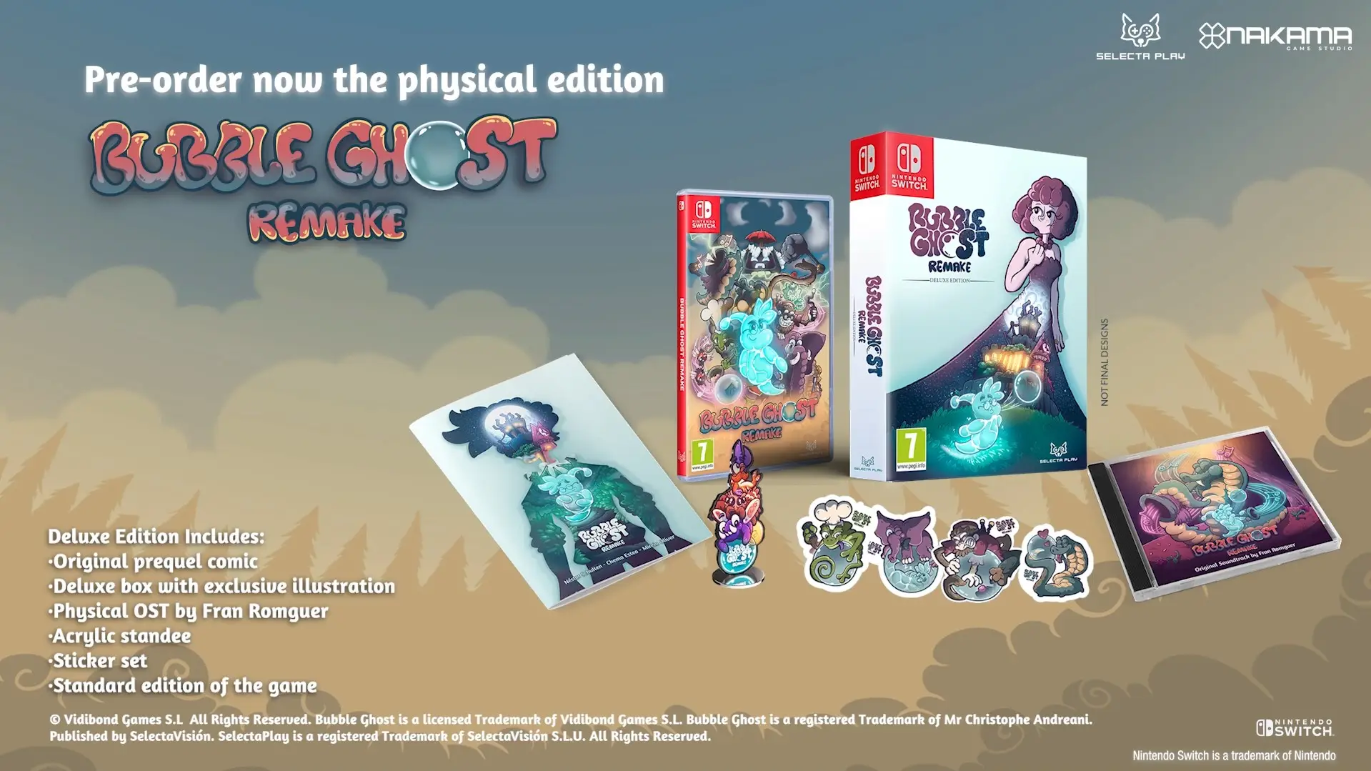 Bubble Ghost Remake Gets Physical Release on Nintendo Switch