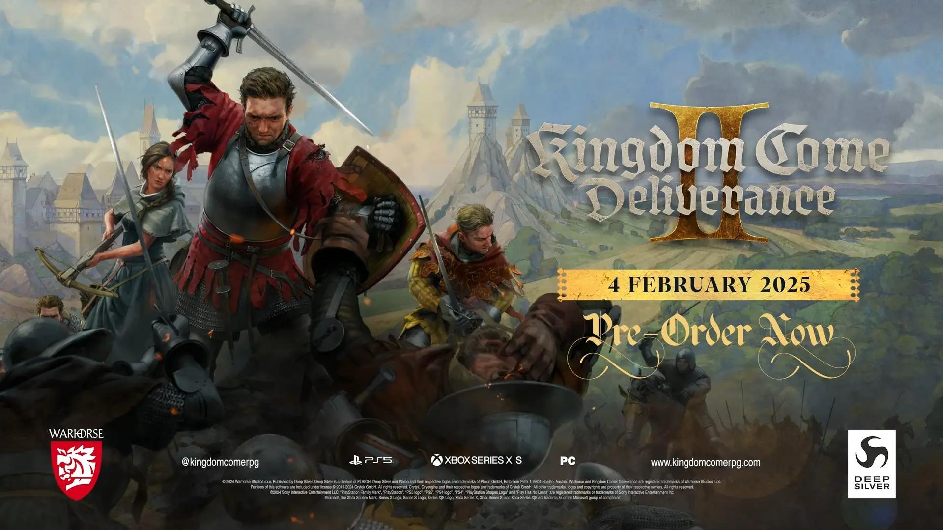 Kingdom Come: Deliverance II Unveils Official Story Trailer; Launch Date Moves Up to Feb. 4, 2025